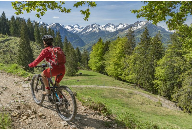 Fahrer auf einem MTB