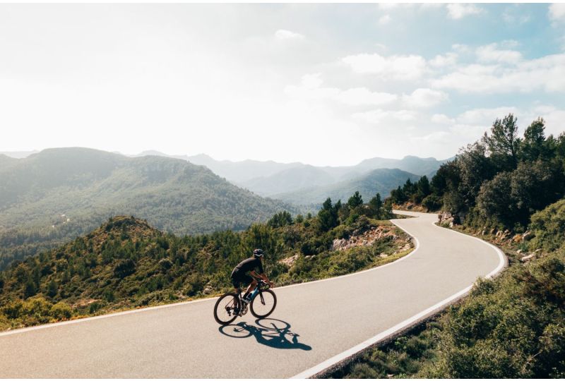 Radfahrer auf einer Radtour