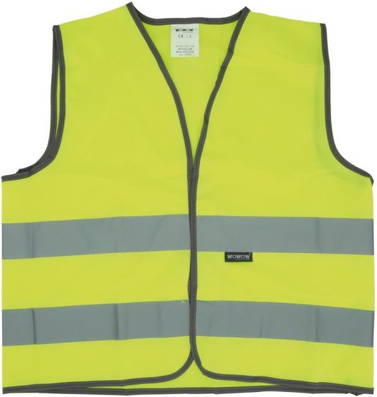 WOWOW Reflex-Kinderweste Mesh Gilet gelb L