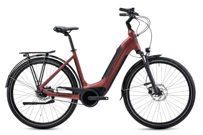 Winora Tria N8 eco 400Wh Wave velvetred matt