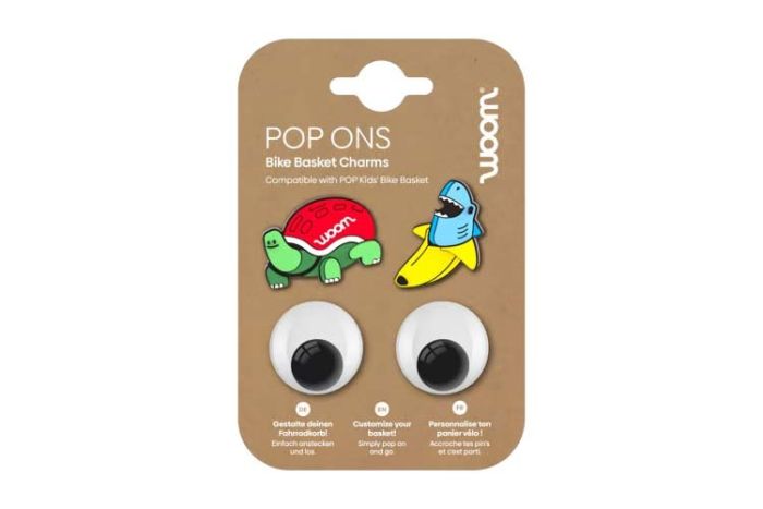 Woom POP ONS Fahrradkorb-Anstecker tropical fun starter set