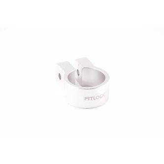 Pitlock Sattelklemmschelle 34,9 mm silber