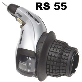 Shimano Schaltgriff RS 45 Tourney 8-fach silber/schwarz