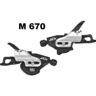 Shimano Schaltgriff M 670 SLX 2-3/10 Paar Ispec schwarz