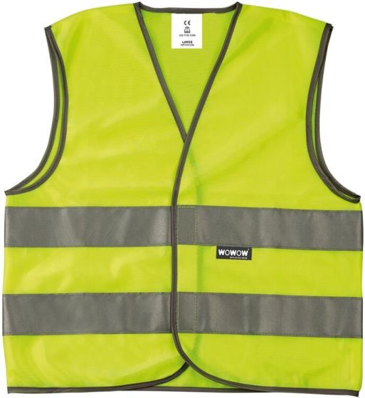 WOWOW Reflex-Kinderweste Mesh Gilet gelb M