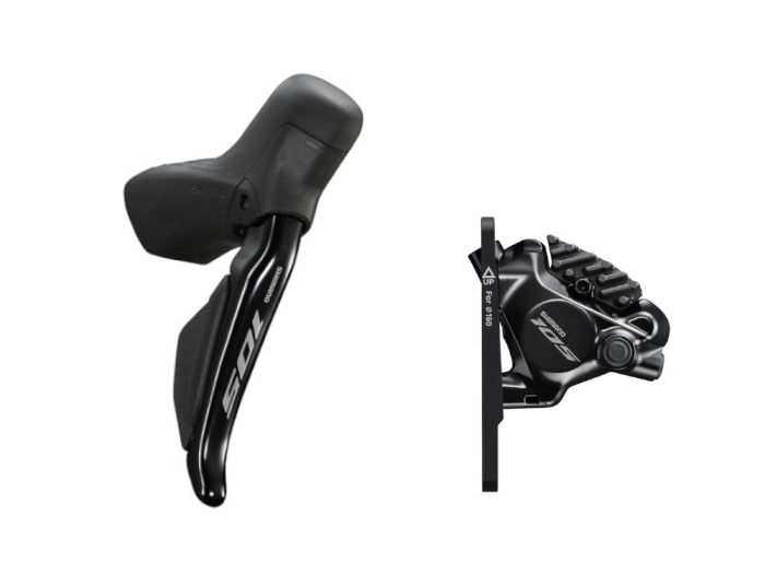 SHIMANO HYDRAULISCHE SCHEIBENBREMSE 105 ST-R7170 + BR-R7170 Di2 2x12-fach SET HINTERRAD