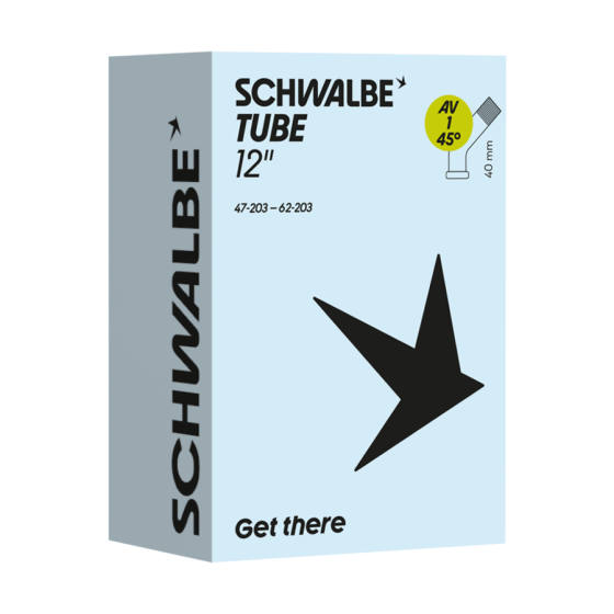 Schwalbe Schlauch NR. 1 (12") AV 45° (Autoventil gewinkelt)