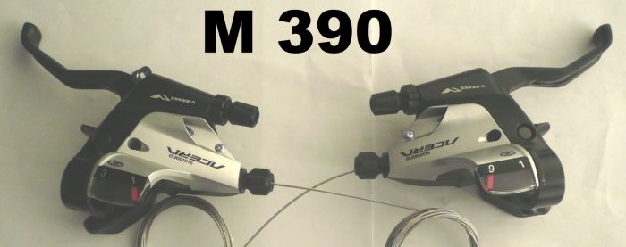 Shimano Schalt-/Bremsgriff Acera M 390 3/9-fach Paar schwarz/silber