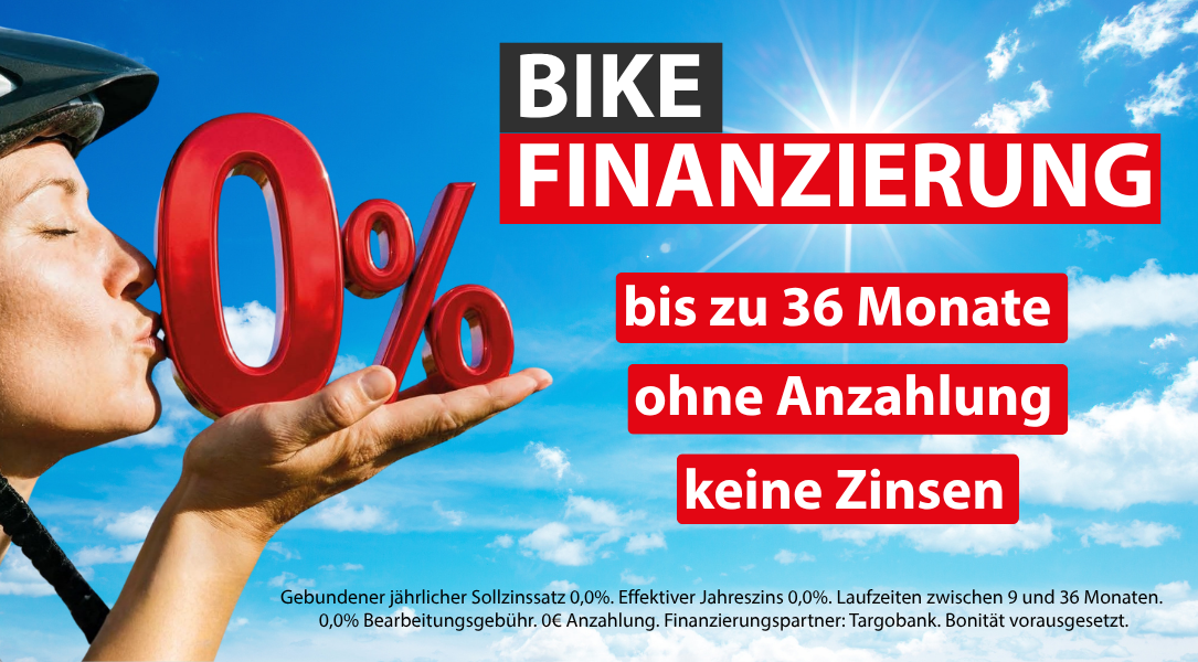 Null Prozent Finanzierung bis 36 Monate Laufzeit